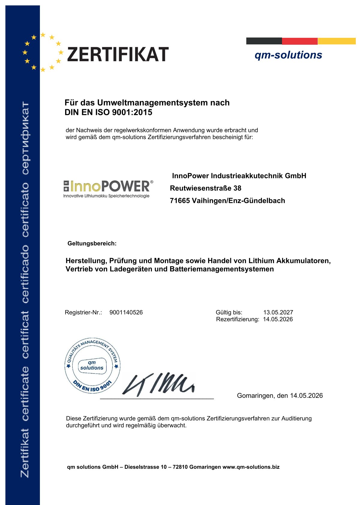 Innopower_Zertifikat-9001_2026